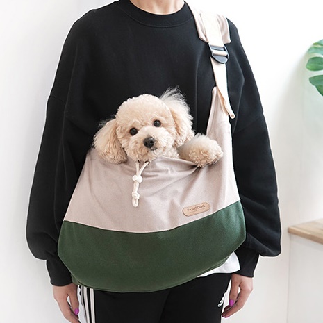 고양이 산책용 백 강아지가방 애견가방 대형견백팩 옆으로 메는 애완견가방 매는 강아지용 이미지 7