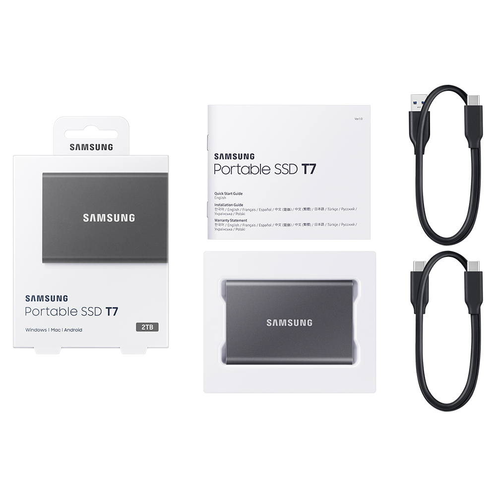 삼성전자 삼성 외장SSD T7 +전용파우치 2TB, 블루 이미지 7