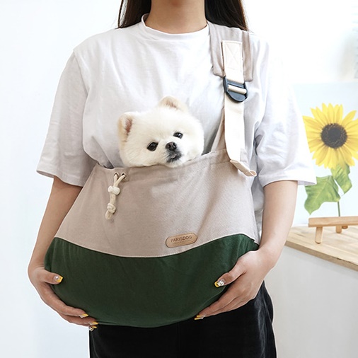 고양이 산책용 백 강아지가방 애견가방 대형견백팩 옆으로 메는 애완견가방 매는 강아지용 이미지 8