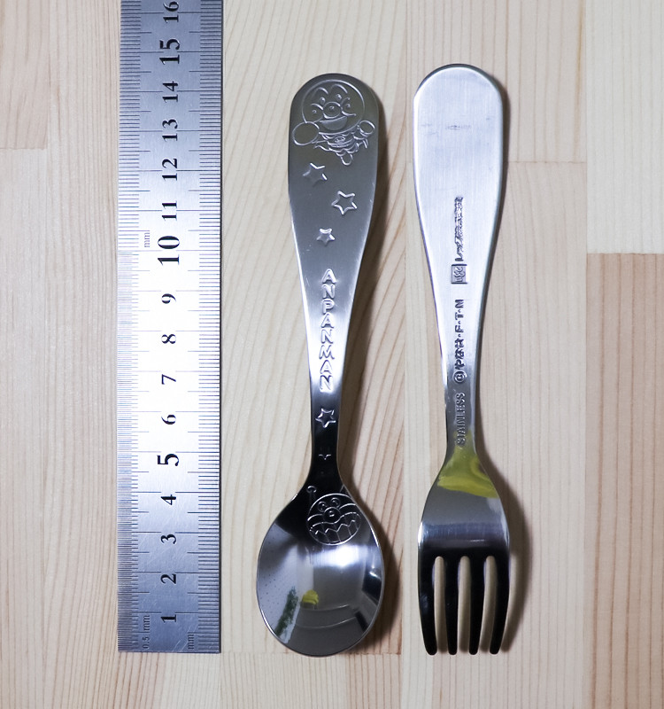 호빵맨 메탈 스푼 포크 세트 (S/M) - 주방·식기 - 하카타몰