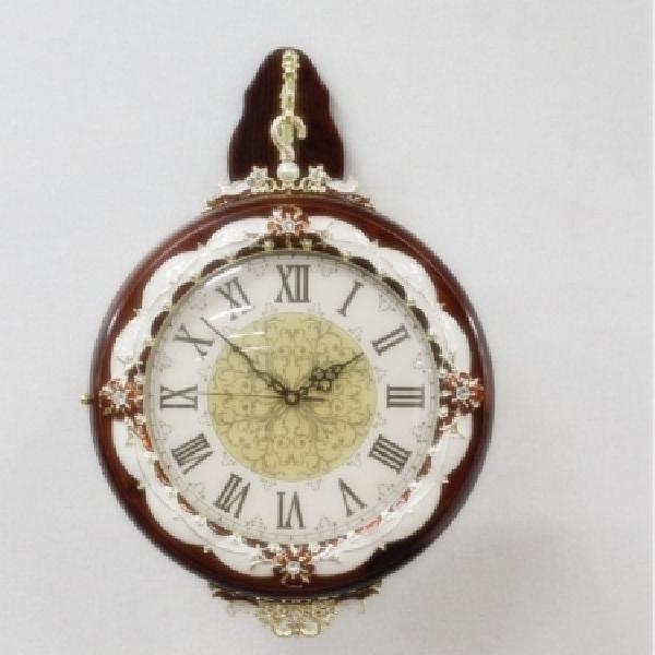 레트로 럭셔리 벽시계 벽걸이 양면 시계 건전지 명품 고급형 무소음 무브먼트 코너 원형