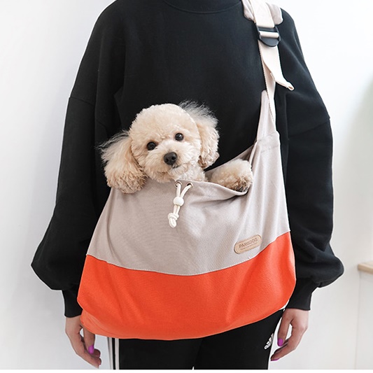 고양이 산책용 백 강아지가방 애견가방 대형견백팩 옆으로 메는 애완견가방 매는 강아지용 - 상세 이미지 5