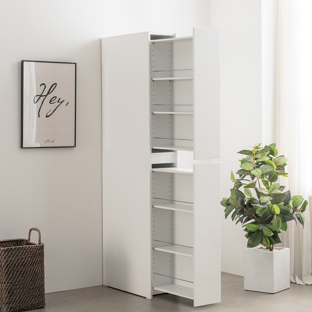 랩소디 슬라이딩 냉장고 틈새 수납장 일체형 200mm 좌측형