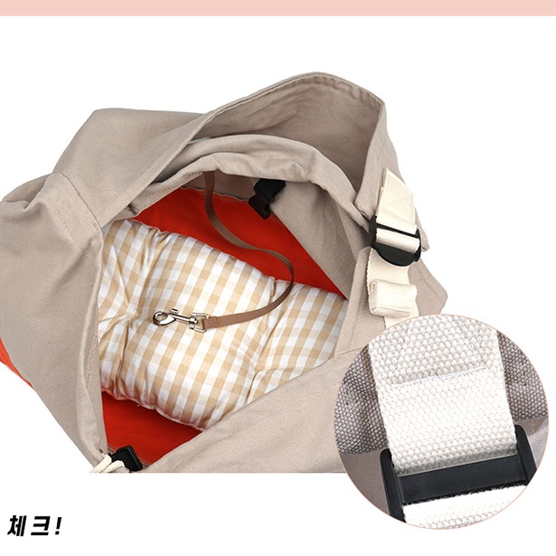 고양이 산책용 백 강아지가방 애견가방 대형견백팩 옆으로 메는 애완견가방 매는 강아지용 - 상세 이미지 4