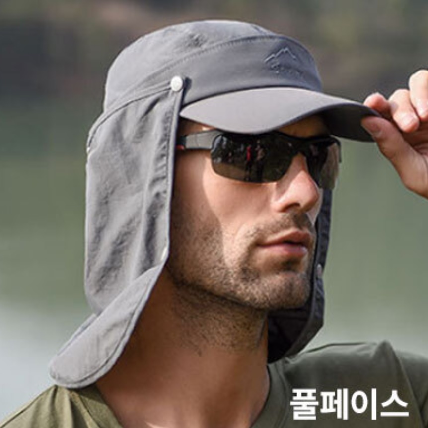여름낚시모자 여름용 낚시 모자 낚시용 야외용 갯벌 체험 부착 햇빛가리개 바다 모자용 루어 - 상세 이미지 5