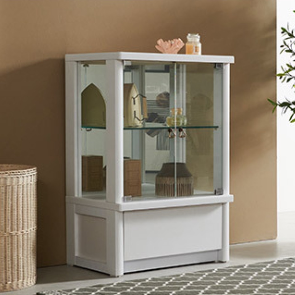 원목 양주 진열장 미니 장식장 유리 수납장 위스키 담금주 슬림 소형 낮은 작은 찻잔 얇은