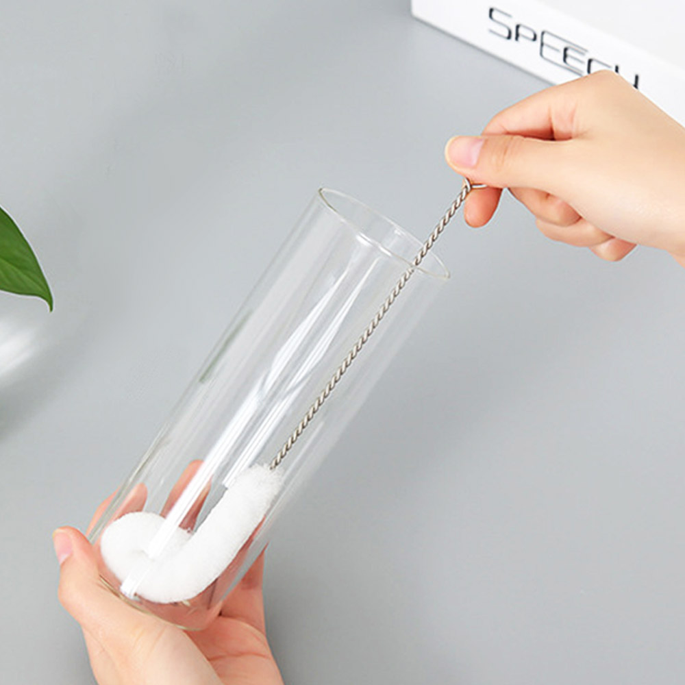 주방 컵 병 세척 스텐 화이트 솔 브러쉬 (2pc) - 상세 이미지 5
