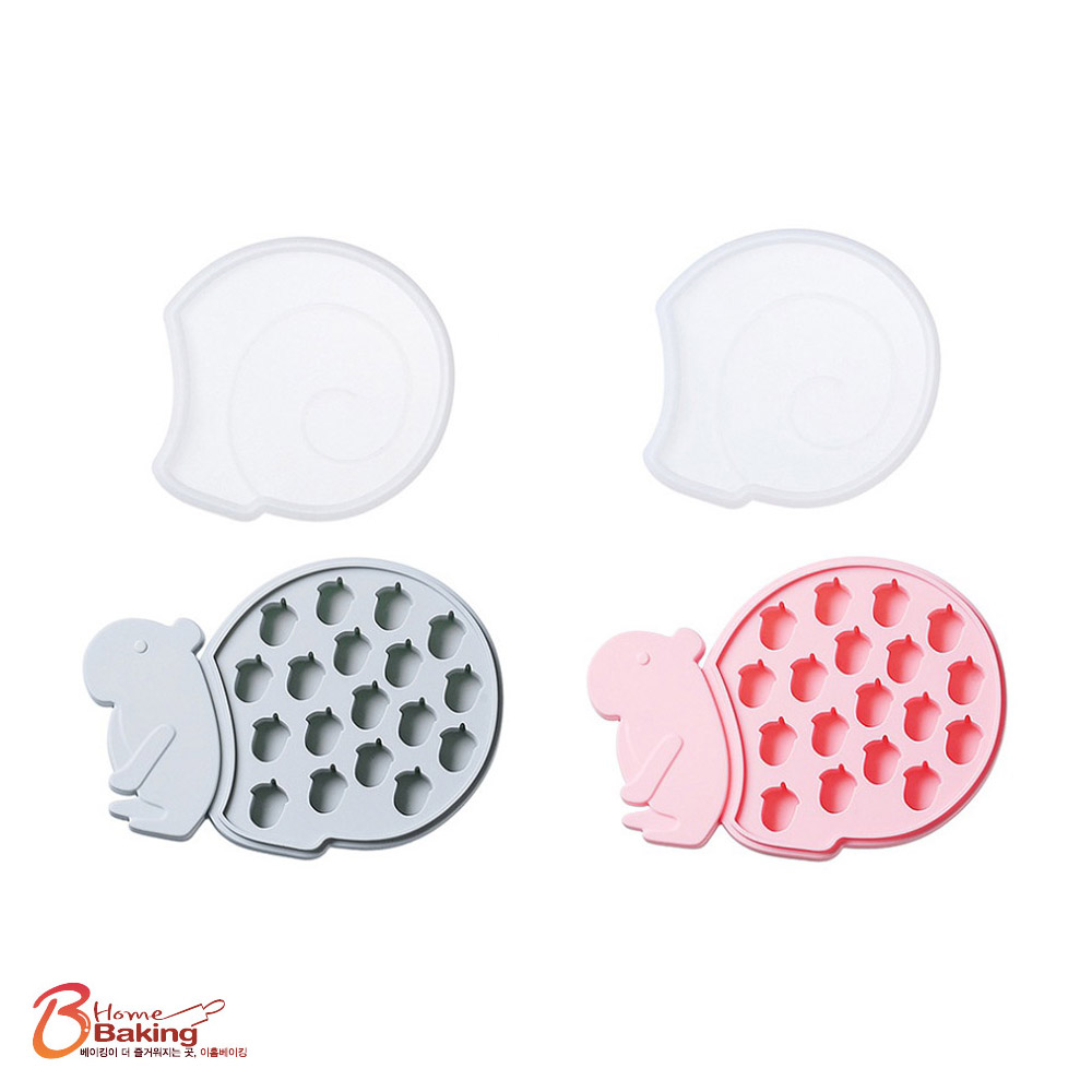 차칸쿡-실리콘얼음틀 다람쥐도토리18구 랜덤1개 실리콘아이스크림틀 아이스크림트레이 메이커