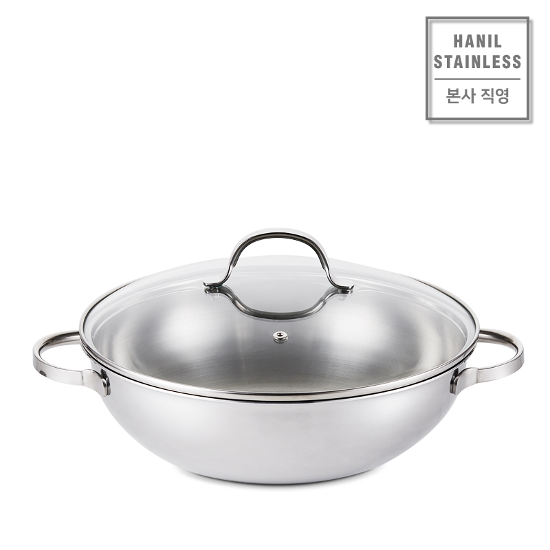 한일스텐레스 통3중 오딘 IH 스텐 궁중전골(웍) 32cm