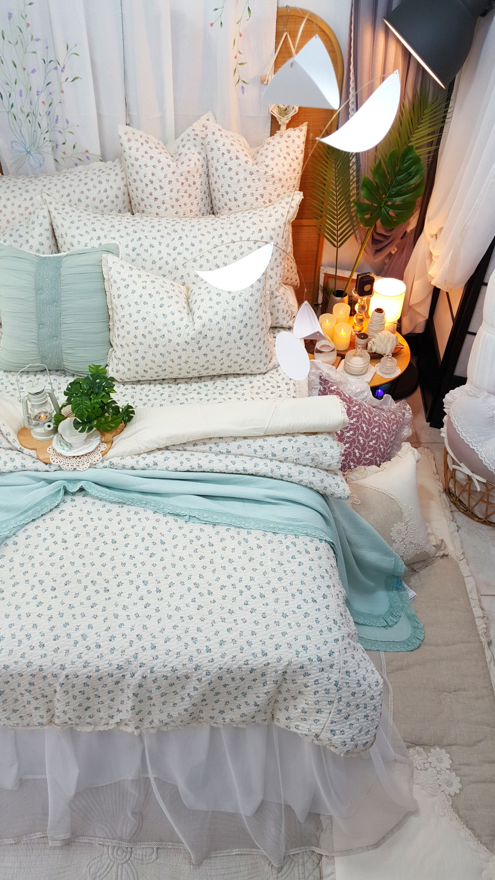 햄프플라워 혼수 신혼이불 시어서커이불 여름침구세트 침구류