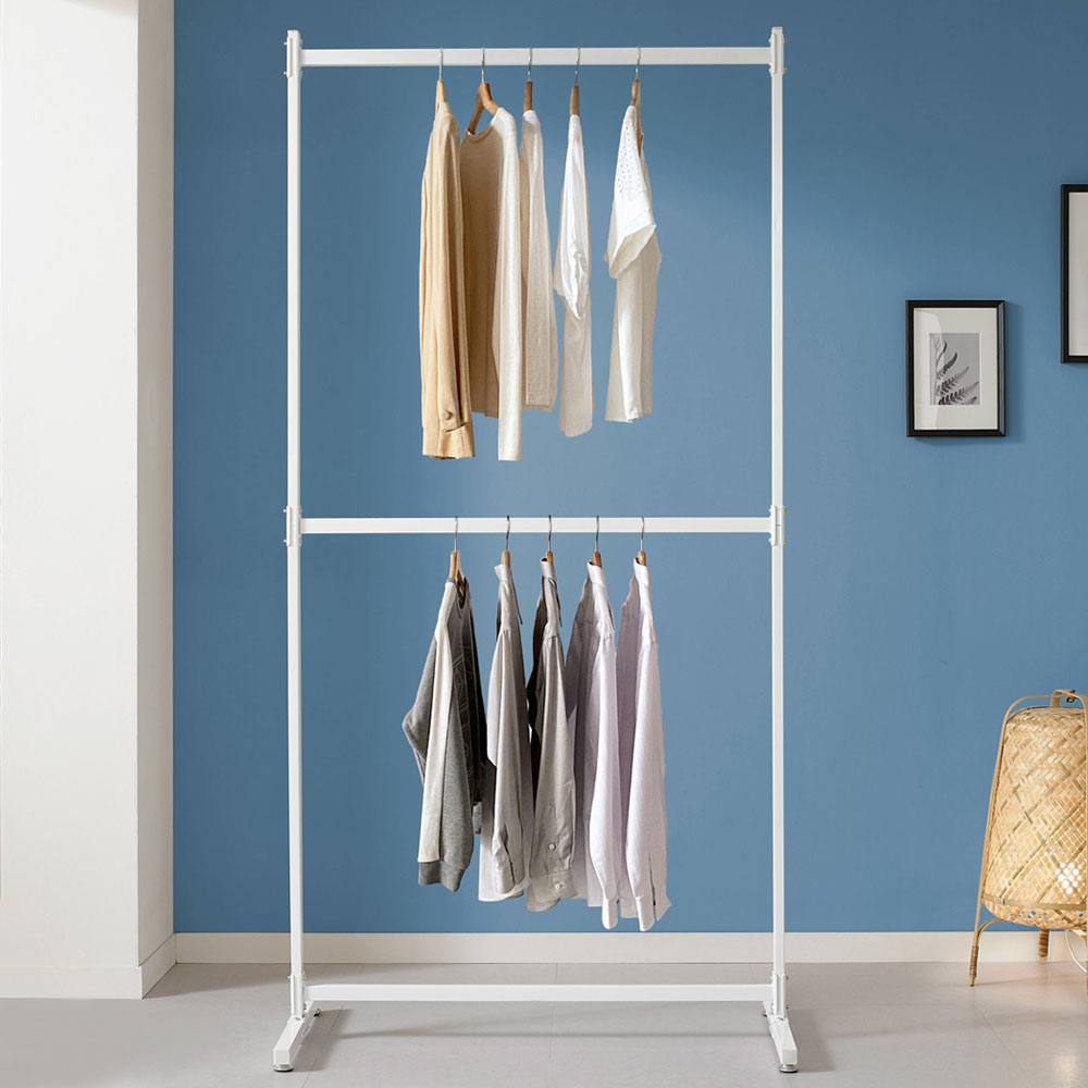 철제 옷가게 2단 행거 드레스룸 스탠드 옷걸이 옷장 800
