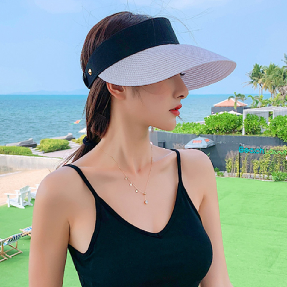 밀짚 uv차단 모자 여행용 밀집 쿨 썬 캡 챙 넓은 명품 큰 라탄썬캡 선 햇볕가리개 왕골