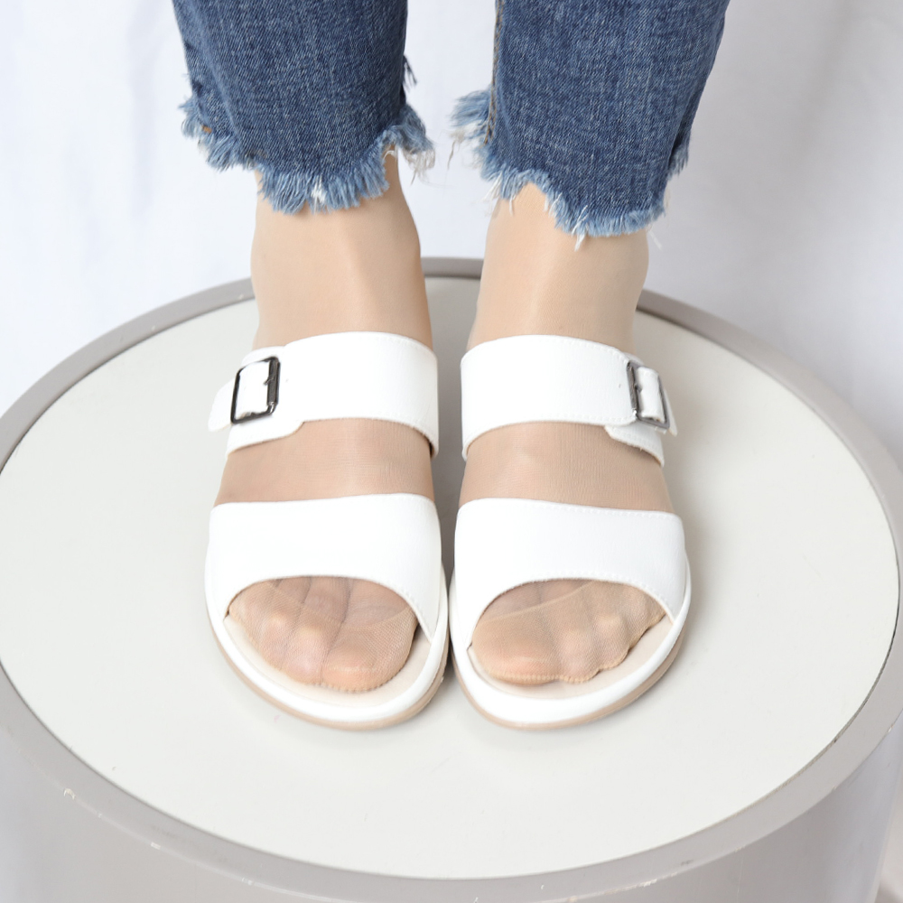 폭신폭신 편안한 수제 버클 밴딩 슬리퍼 이미지 8