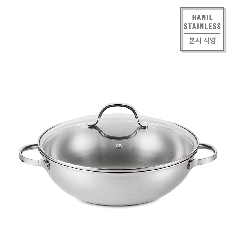 한일스텐레스 통3중 오딘 IH 스텐 궁중전골(웍) 30cm