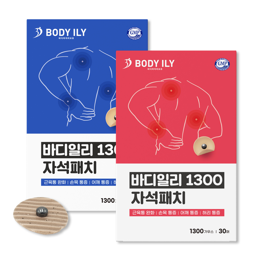 1+1 바디일리 동전 자석파스 자석패치 허리 어깨 무릎 근육통완화 일본 비교 의료기기 - 상세 이미지 3