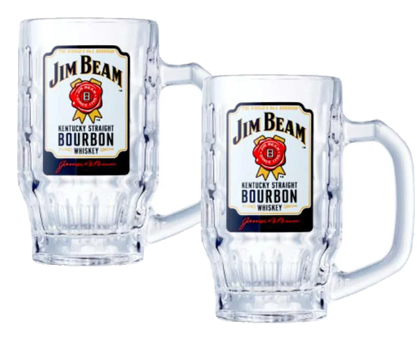 산토리 짐빔 하이볼잔 위스키 잔 380ml 1+1 내열유리컵 맥주잔