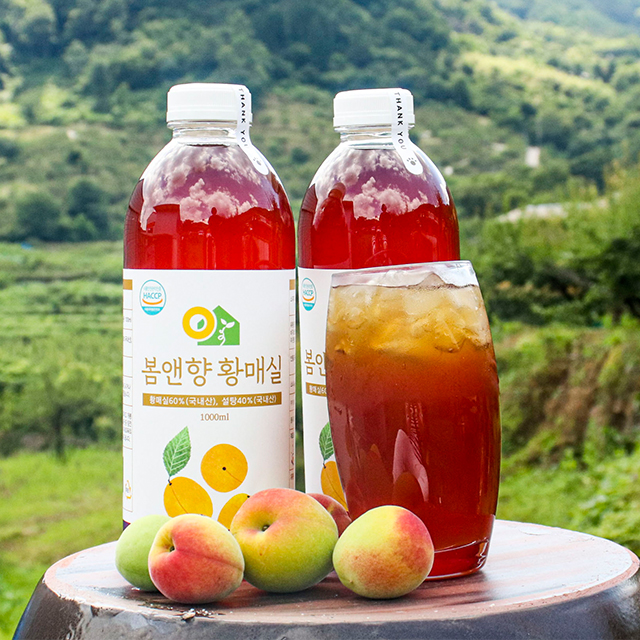 하동 황 매실청 매실액기스 매실원액 3년숙성 (1000mlx2병) 매실엑기스