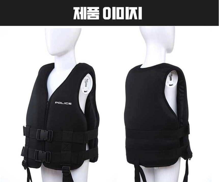 물놀이 어린이 구명조끼 여름 바다 안전 튜브 아동 초등학생 주니어 구명복 블랙 구명 조끼 - 상세 이미지 2