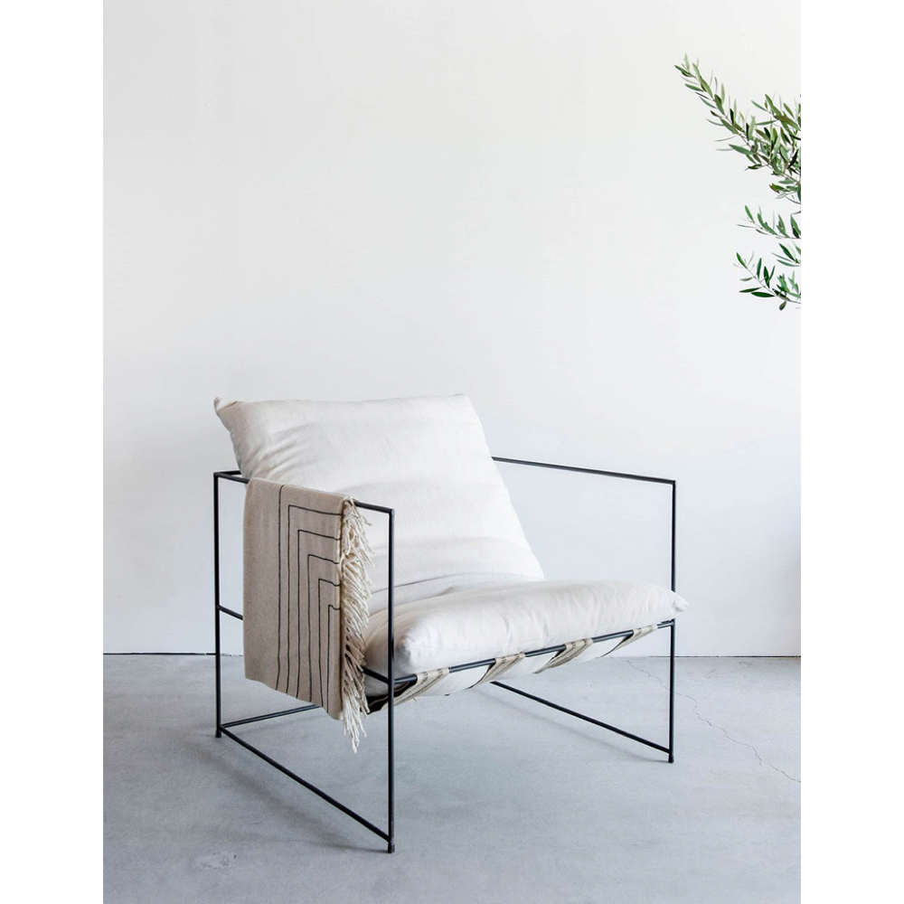 미니멀리즘 철제 프레임 1인 2인 3인 패브릭 쇼파 거실 카페 매장 의자 1인용