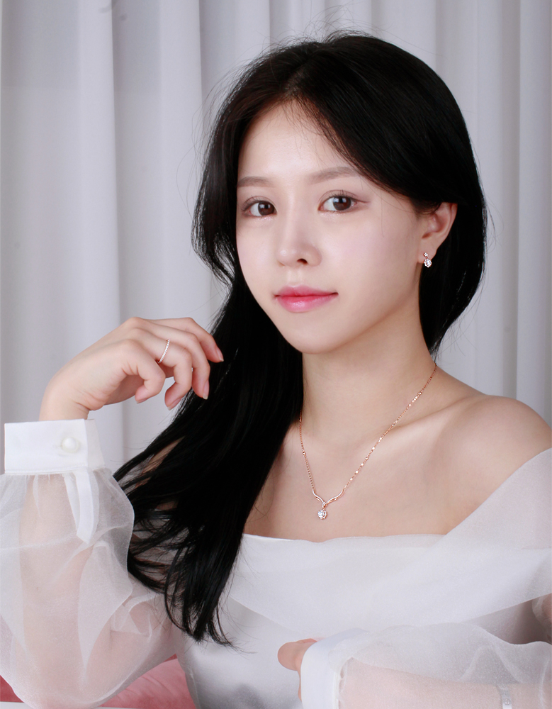 3부 5부 GIA 다이아 목걸이 천연 프로포즈 결혼 벚꽃 블라썸 선물 예물 기념일 - 상세 이미지 3