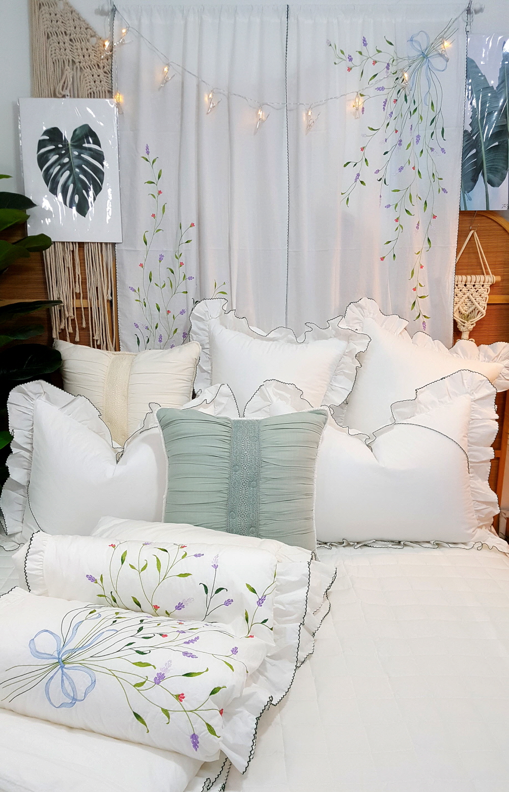 호텔이불 혼수 신혼이불 라지킹침구세트 침구류 라벤더