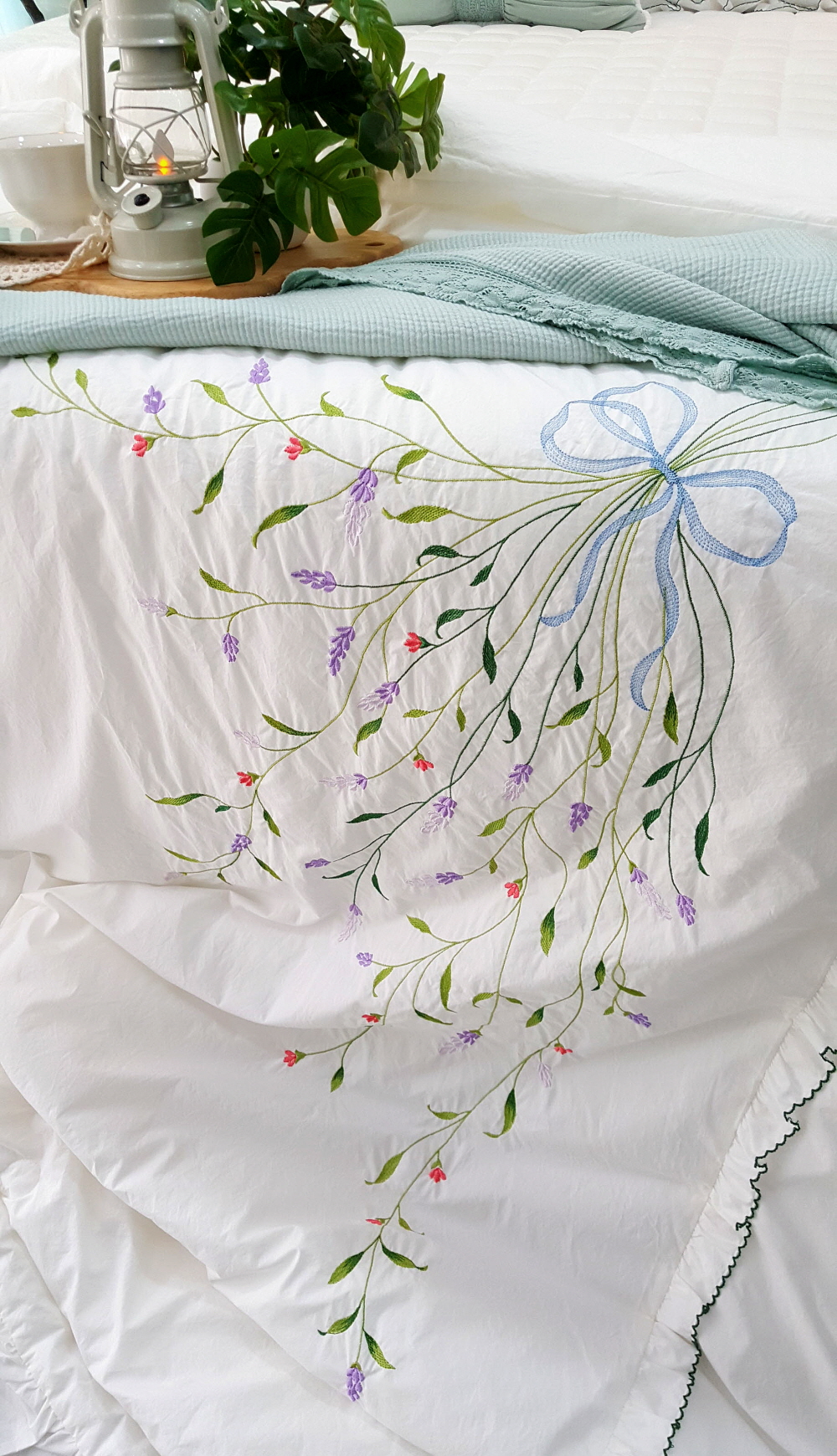 호텔이불 혼수 신혼이불 라지킹침구세트 침구류 라벤더