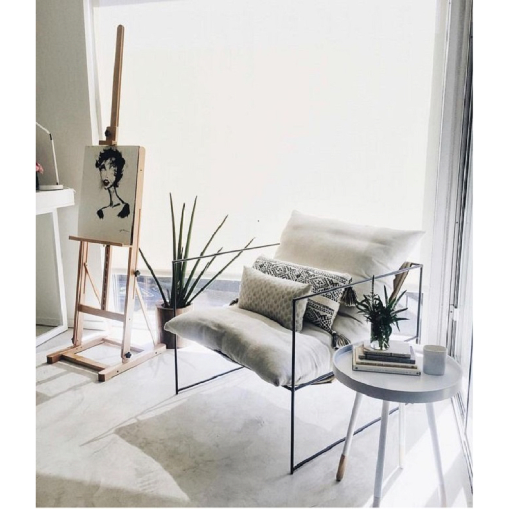 미니멀리즘 철제 프레임 1인 2인 3인 패브릭 쇼파 거실 카페 매장 의자 1인용