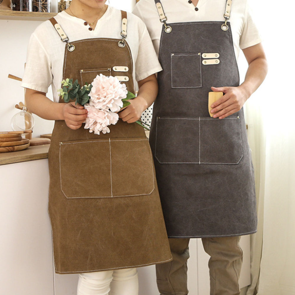 송강 앞치마 카페 바리스타 어린이집 주방 미용실 공방 미술