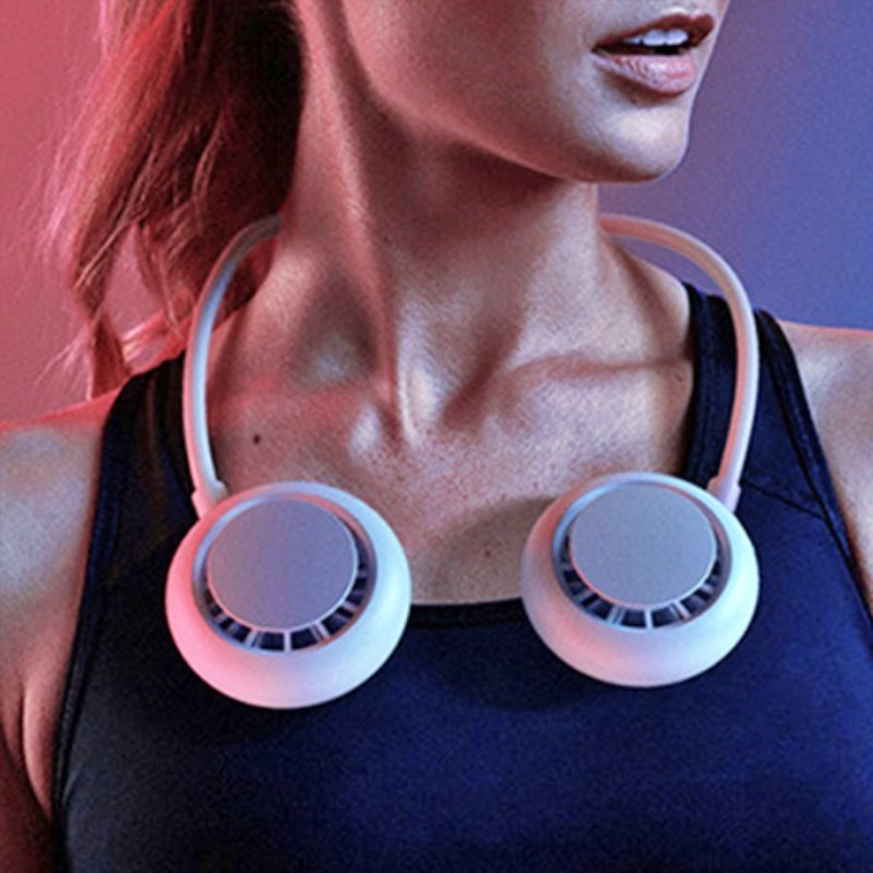 목에거는 선풍기 여행용 충전용 넥에어컨 헤드셋 목걸이형선풍기