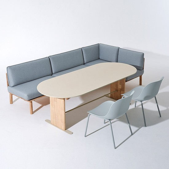 한샘 포레 컴포트 6인 라운지세트 (벤치1, 코너벤치1, PP의자2 포함)