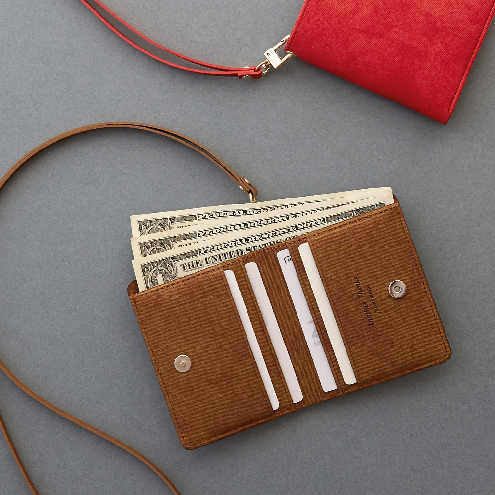 [각인가능] 퍼니메이드 지폐수납 카드홀더 카드지갑 목걸이