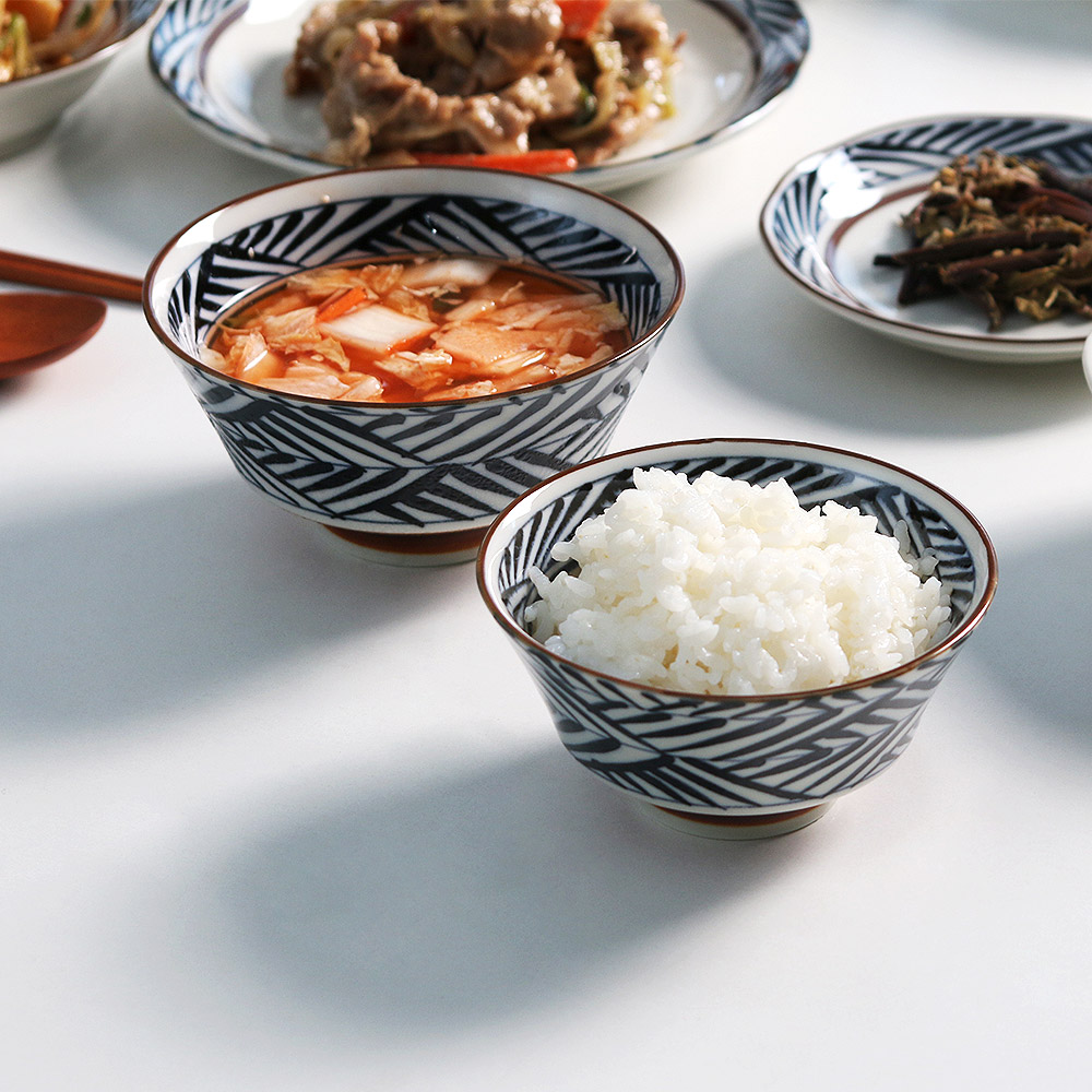 와카비 예쁜 도자기 칼국수 국 비빔밥 그릇 대접 밥공기 - 상세 이미지 2