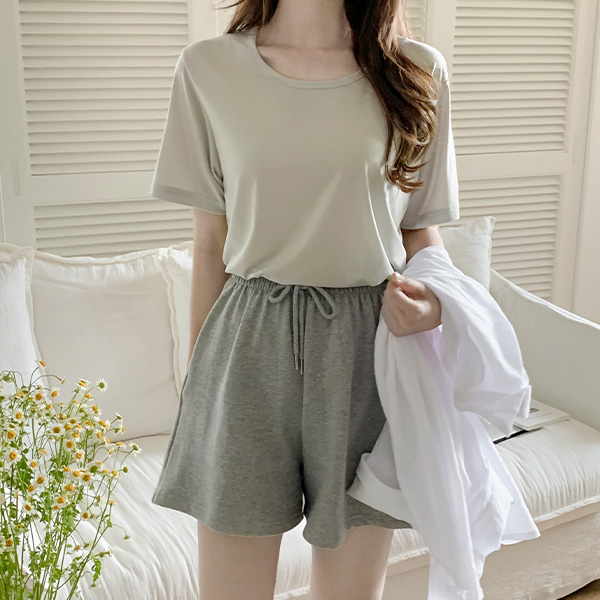 아이스 쿨링 썸머 베이직 반팔 티셔츠 ts2631 - 상품 이미지