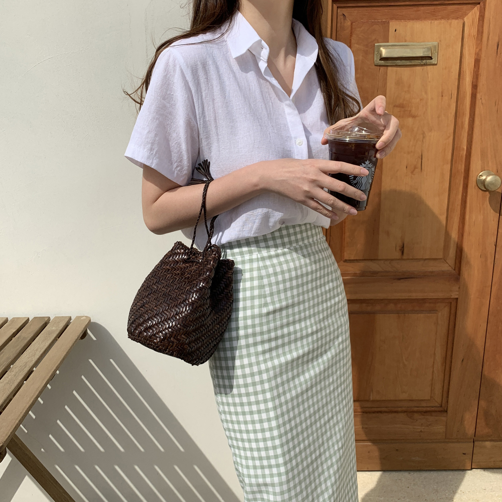 루즈핏 기본 코튼 여자 린넨셔츠 여성 여름남방 카라 우먼 반팔셔츠 리넨 남방 블라우스