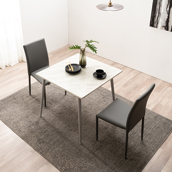 삼익가구 카프리 2인용 대리석 식탁세트(의자2개포함)