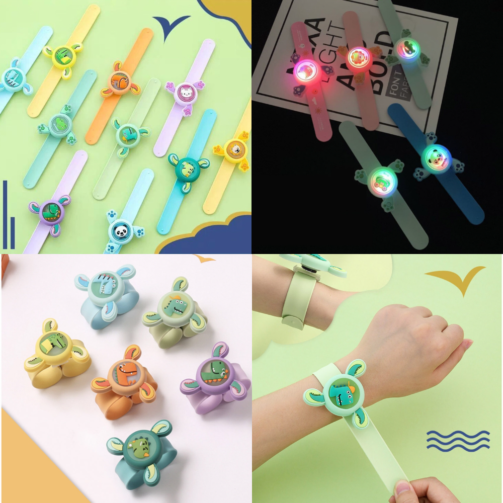 1+1어린이집답례품 스피너팔찌 led팔찌 유아 아기 바람개비 밴드 숲체험 유치원 생일선물