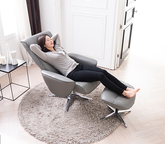 삼익가구 유노 1인용 리클라이너 가죽 소파