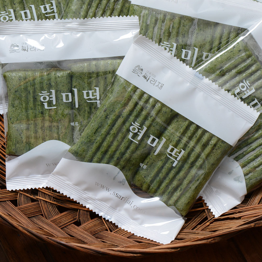 싸리재 쑥떡 [ 쑥현미절편 1kg ] 아침대용 개별포장 무설탕 현미떡 - 상세 이미지 5