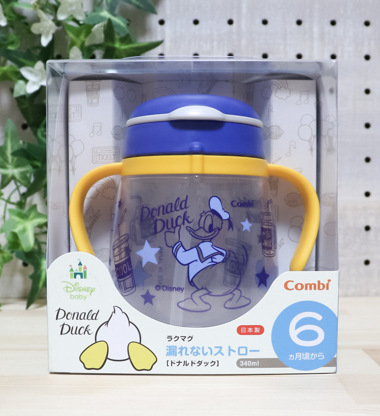 콤비 라쿠마그 처음 사용하는 머그 (240ml) / 새지 않는 빨대컵 (340ml) 곰돌이푸 / 도날드덕 / 몬포케 - 주방·식기 - 하카타몰