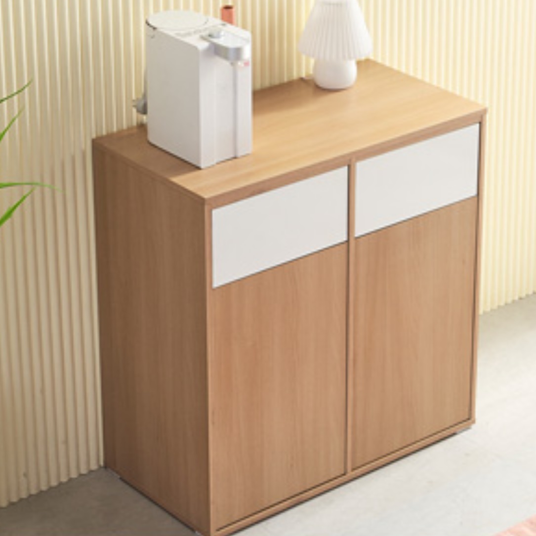 대용량 업소용 재활용 분리수거함 원목 디자인 편의점 쓰레기통