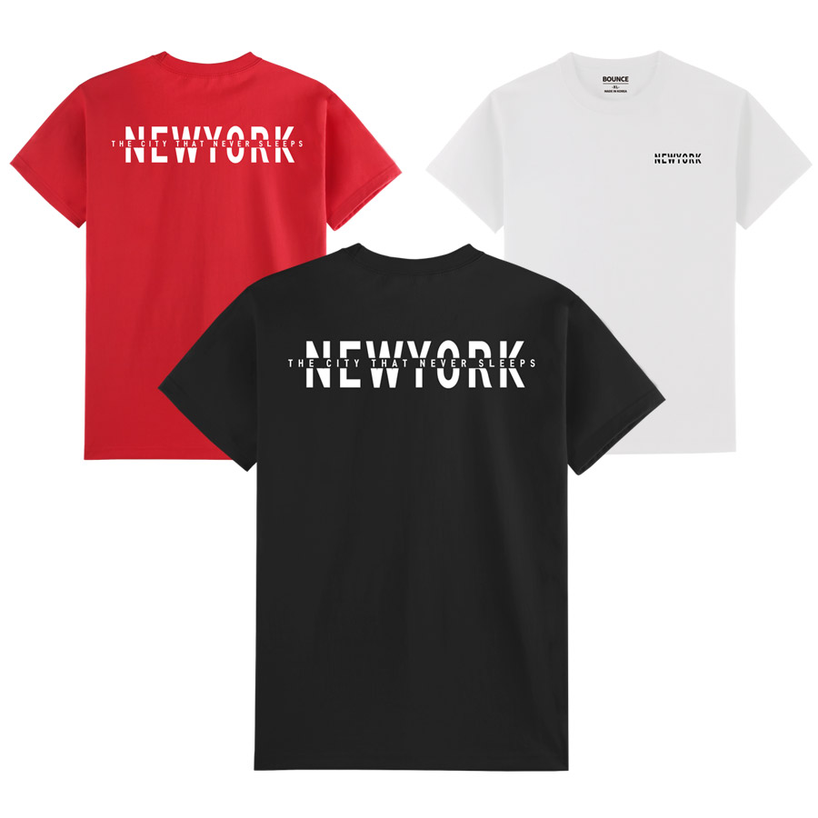 뉴욕2반팔티셔츠 T2103 / 4color 이미지 2