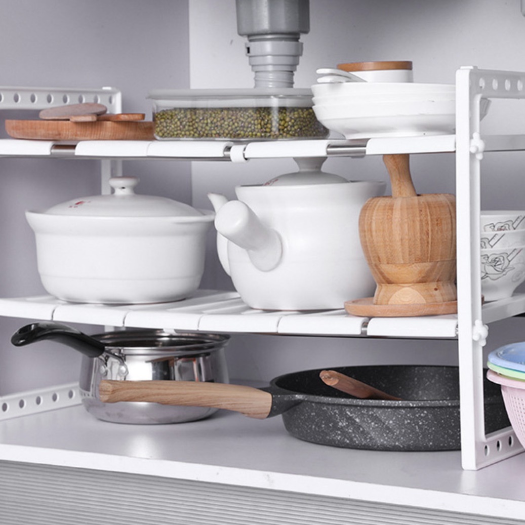 2단 작업대 싱크대 언더 선반 식당 업소용 상부선반 씽크대 양념장 정리 밑 하부 안 수납