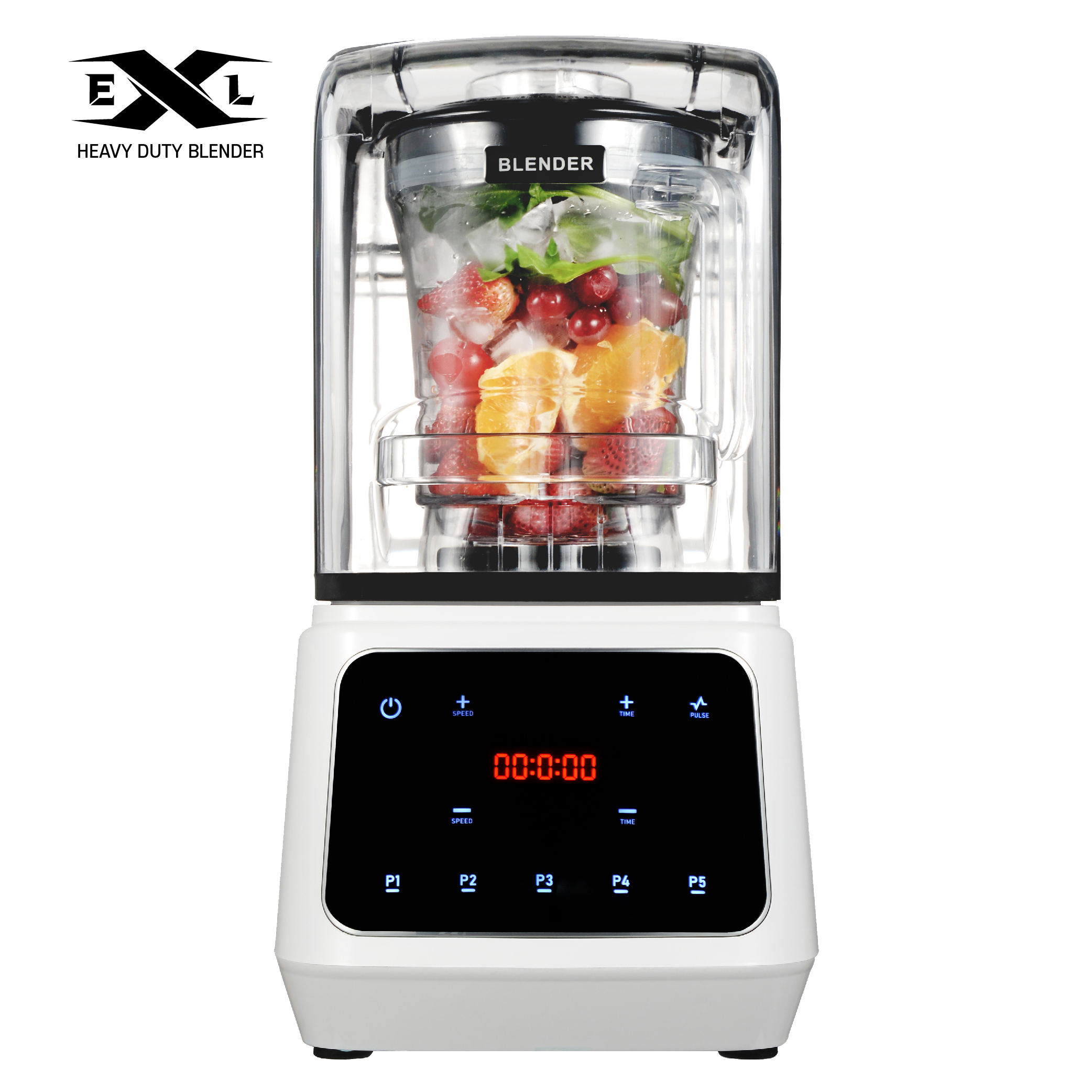엑슬 베타 파워블렌더 화이트 초강력 업소용 블렌더 1.5L 카페 스무디 생과일주스 믹서기