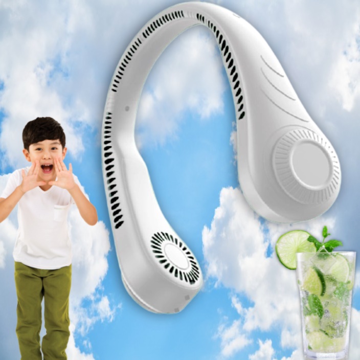 목에거는선풍기 가벼운 목걸이형선풍기 차박용 여행용 어린이선풍기