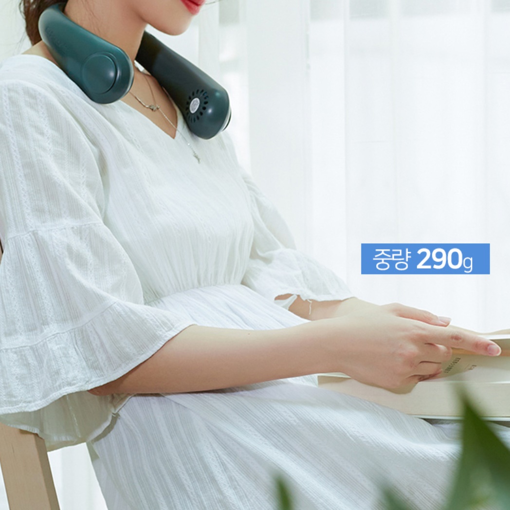 목덜미선풍기 목에거는선풍기 여행용 목걸이형선풍기 넥에어컨 - 상세 이미지 4
