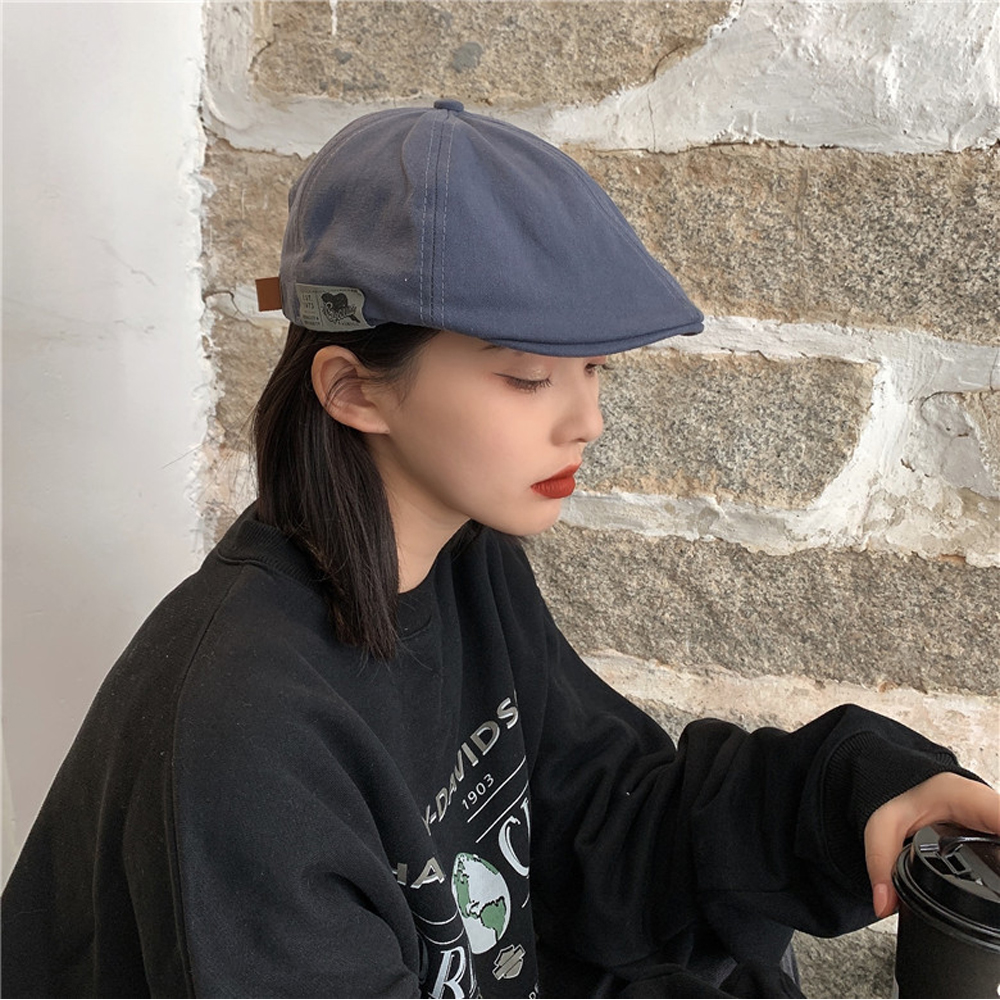 코튼 무지 카페 식당 바리스타 헌팅캡 도리구찌 캡 모자 - 상세 이미지 5