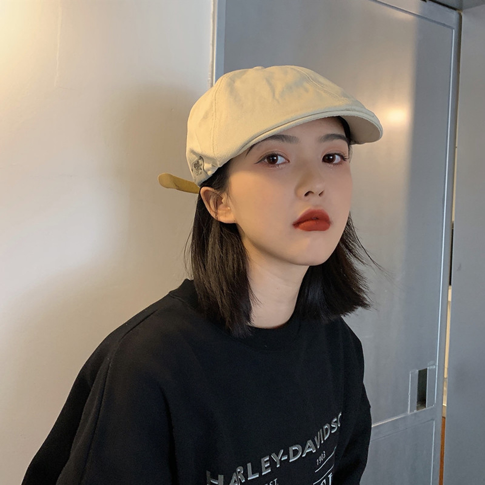 코튼 무지 카페 식당 바리스타 헌팅캡 도리구찌 캡 모자 - 상세 이미지 4