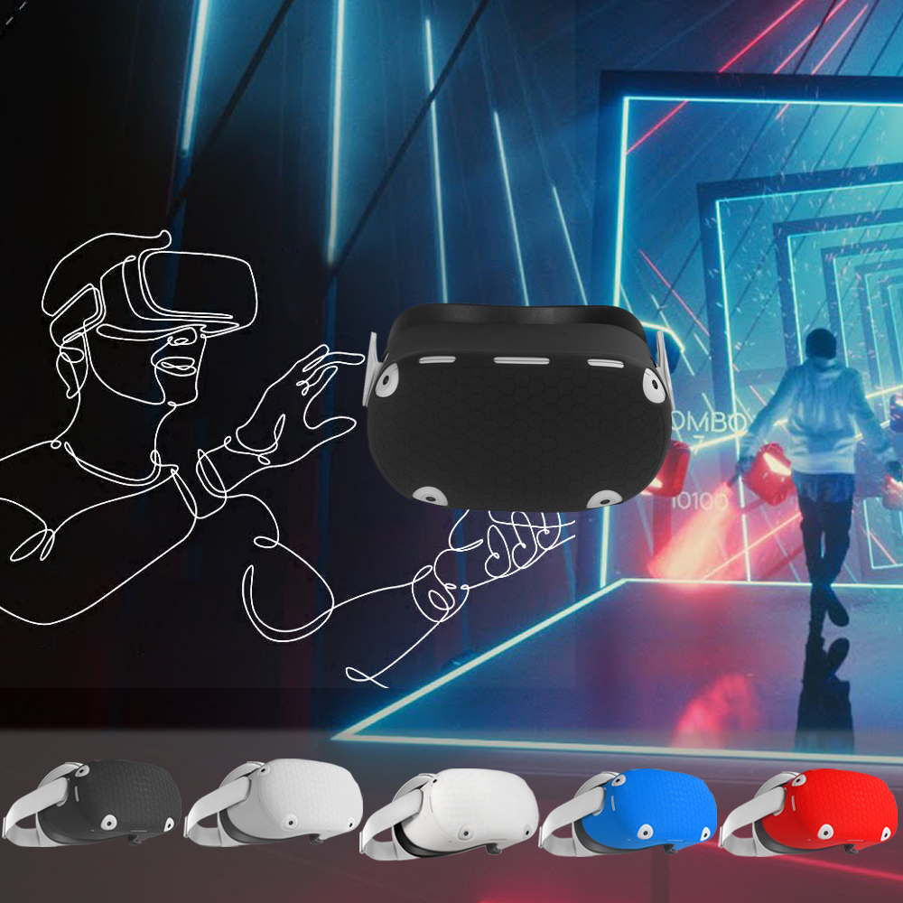 메타퀘스트2 VR 스트랩 악세사리 실리콘 본체 보호커버 오큘러스 헤일로 엘리트 - 상세 이미지 5