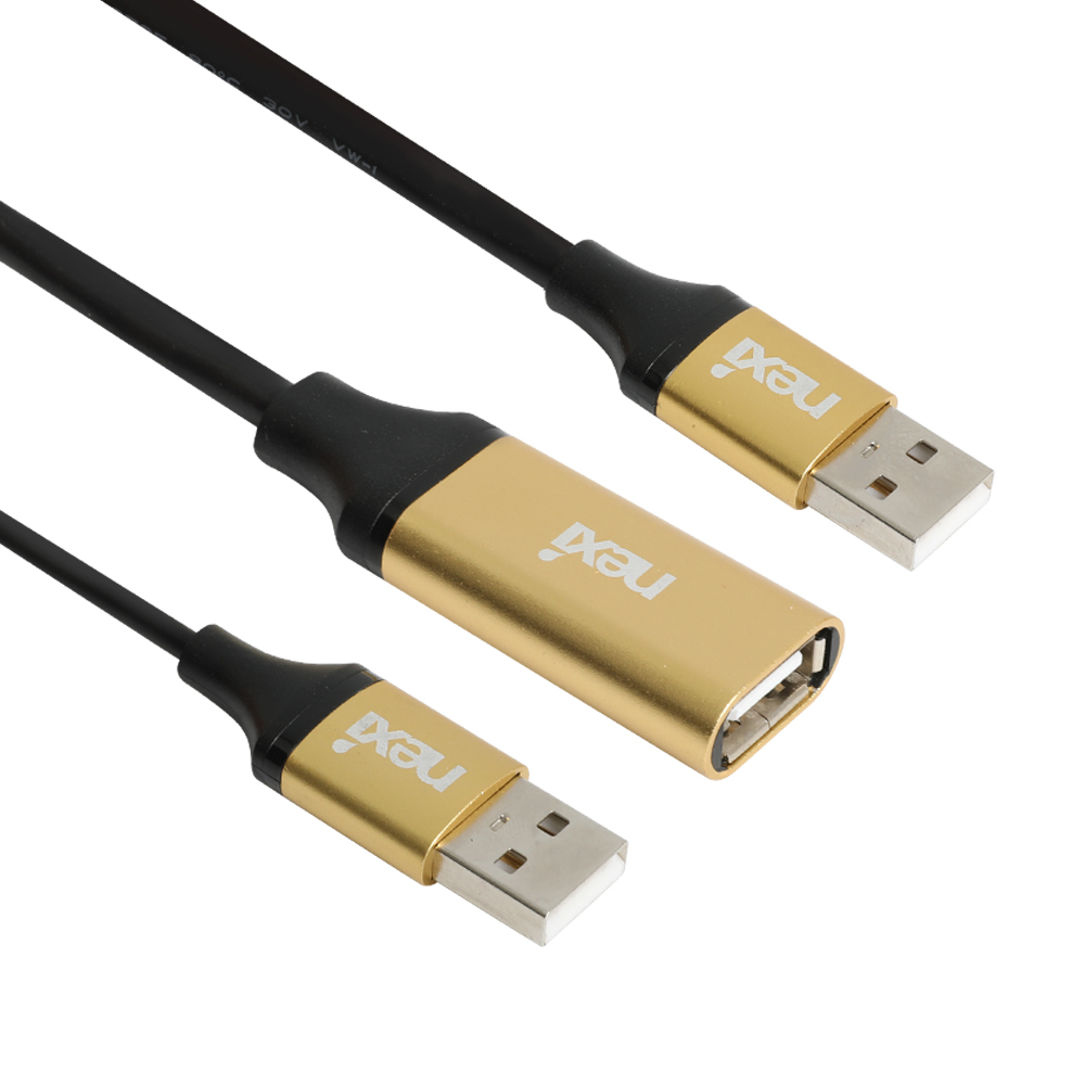 USB 2.0 연장 케이블 AM AF 리피터 케이블 10m, 1개