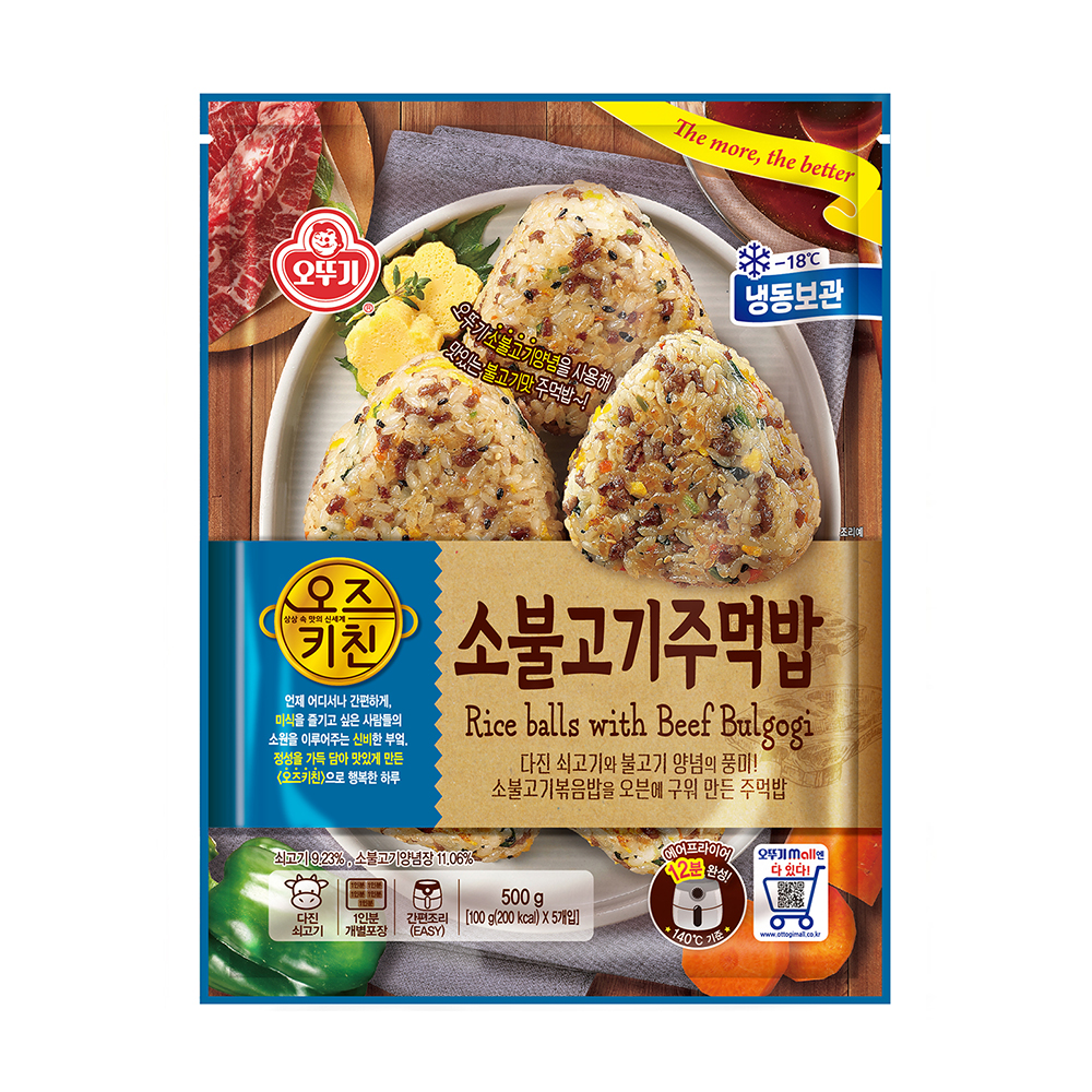 오뚜기 오즈키친 소불고기 주먹밥 500g - 상품 이미지